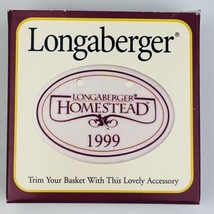 Longaberger basket Tie-On “Homestead” 1999 Vintage NEW in box handmade i... - $13.44