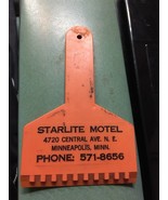 Vintage Starlite Motel ice scraper Minneapolis MN 1960s advertising auto... - $20.32 CAD