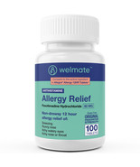 WELMATE Allergy Relief | Fexofenadine HCl 60 mg Non-Drowsy Antihistamine... - £22.33 GBP