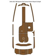 2016-2017 MB Sports F24 Tomcat Swim Platform Cockpit Pad Boat EVA Teak F... - $1,224.23 CAD