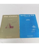 Lot of 2 Vintage 1930s 1940s Era Sheet Music Irving Berlin White Christm... - $9.75