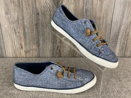 Sperry Top-Sider Deck Shoes Women&#39;s 11M Heather Blue Slip-On Summer Casual  - £13.16 GBP