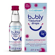 Sodastream Bubly Bounce Drops Blueberry Pomegranate 1.36 fl oz 40 ml 5 P... - £7.46 GBP