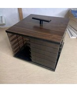 8 Track Tape Carousel Storage Holder Rack  Holds 24 Tapes Vintage - $445.07 MXN