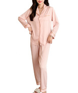 RH Pajamas Set Long Sleeve Womens Button Down Sleepwear Soft Pj Set S-L ... - £18.10 GBP