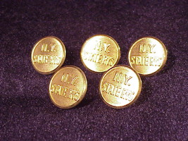 Lot of 5 New York State Railway System Uniform Buttons, NOS - £9.23 GBP