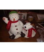 Cute HALLMARKJINGLE PALS Dancing Singing Snowman &amp; Dog (6 New Batteries) - $556.56 MXN