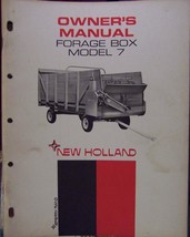 New Holland 7 Forage Box Operator's Manual - 1967 - £7.99 GBP