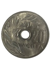 GREECE 20 LEPTA GREEK 1969 CIRCULATED COIN - £2.32 GBP