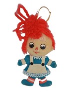 Blow Mold Flocked Raggedy Ann Christmas Ornament Vintage Annabelle Doll ... - €12,85 EUR