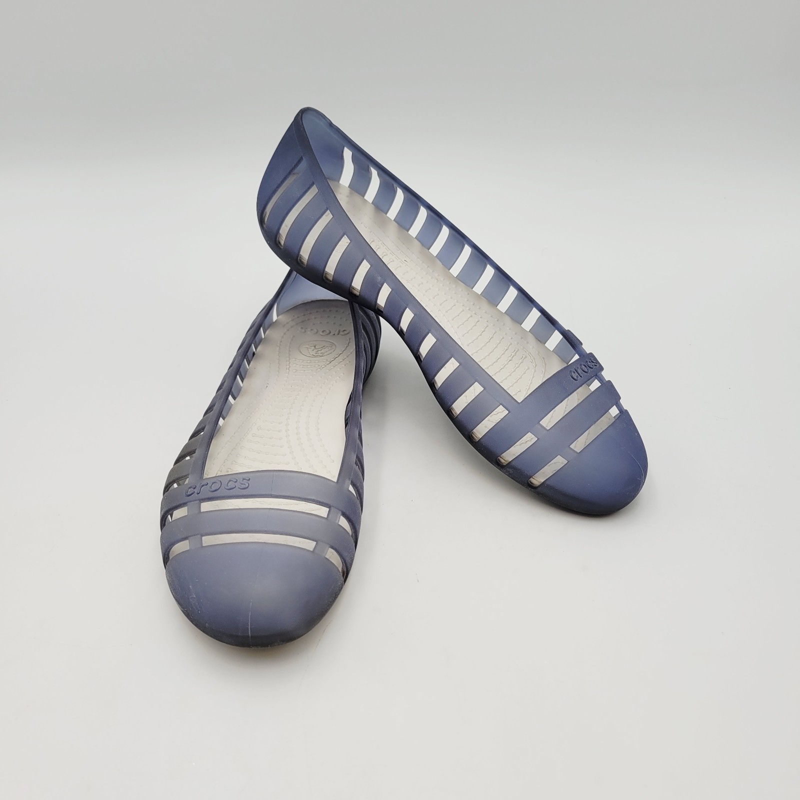 Crocs Adrina II Closed Toe Slip On Jelly Flats Women’s Size 8 Ballet Shoes Blue Item image 4