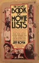 Signet Book of Movie Lists by Jeff Rovin (1979, Paperback) - £15.29 GBP