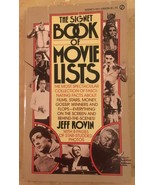 Signet Book of Movie Lists by Jeff Rovin (1979, Paperback) - £15.26 GBP