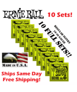 10 PACKS  10 SETS   Ernie Ball Guitar Strings Electric Regular Slinky 22... - $48.39