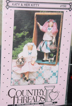 Pattern Retro Rag Doll and clothes - £4.45 GBP