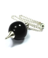 Bulk 5 Pcs Natural Black Tourmaline Ball Shaped Gemstone Dowsing Pendulums - €34,01 EUR