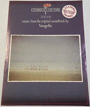 Chariots Of Fire Theme Vangelis Original Soundtrack Sheet Music Vintage 1981 - $7.99