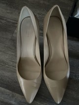 Cole Haan Amelia Grand Nude Leather  Heels Pumps Classic Women&#39;s Size 9.5B - £40.78 GBP