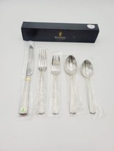 Waterford Carleton 18/10 Stainless Place Setting Gold Accent 5 Pcs - £66.03 GBP