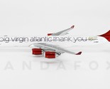 Virgin Atlantic Airbus A340-600 G-VNAP Thank You GeminiJets GJVIR1766 1:... - $94.95