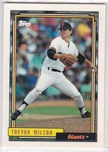 M) 1992 Topps Baseball Trading Card - Trevor Wilson #204 - $1.97