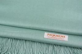 Powder Blue Pashmina Womens Solid 78x28 Silky Shawl Wrap Wool Feel Blend Scarf - £14.35 GBP