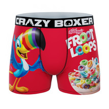 Crazy Boxer Kellogg&#39;s Froot Loops Men&#39;s Boxer Briefs Red - £17.54 GBP