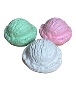 Vintage Fisher Price Fun Food Ice Cream Scoops White Green Pink Retro Ki... - $185.41 MXN
