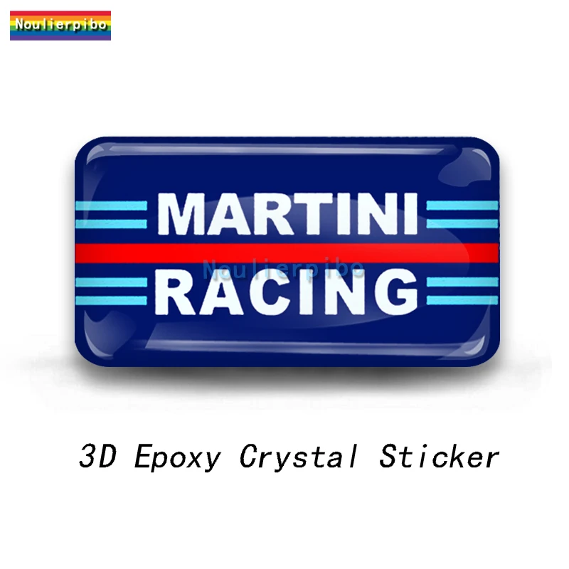 3D Personalized Crystal Top Gel Decal Martini Racing Launch  Die Cut Vinyl Car M - £39.40 GBP