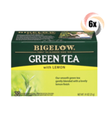 6x Boxes Bigelow Natural Green Tea With Lemon | 20 Pouches Per Box | .91oz - $47.44 CAD