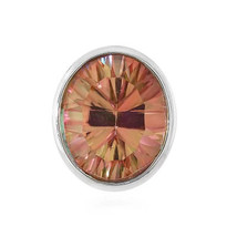 Jewelry of Venus fire  Pendant of Goddess Demeter Peach-colored mystic topaz sil - £556.35 GBP