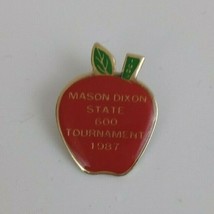 Vintage 1987 Mason Dixon 600 State Tournament 1&quot; Lapel Hat Pin - $4.46