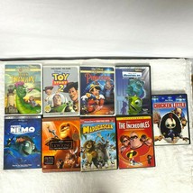 Lot of 9 Walt Disney - Pixar DVD - Chicken Little - Incredibles - Monsters Nemo - £17.21 GBP