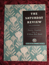 Saturday Review April 25 1942 Joseph Auslander William Rose Benet - £6.90 GBP