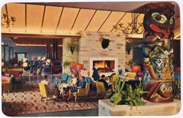 Postcard Jasper Park Lodge Main Lounge Lac Beauvert Alberta - £3.89 GBP