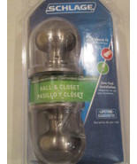 Schlage Plymouth Satin Nickel Door Knob  F10VPLY619 Brand New - $28.95