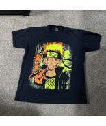Vintage Naruto Black Short Sleeve Graphic Anime T Shirt Size Large HTF - €255,21 EUR