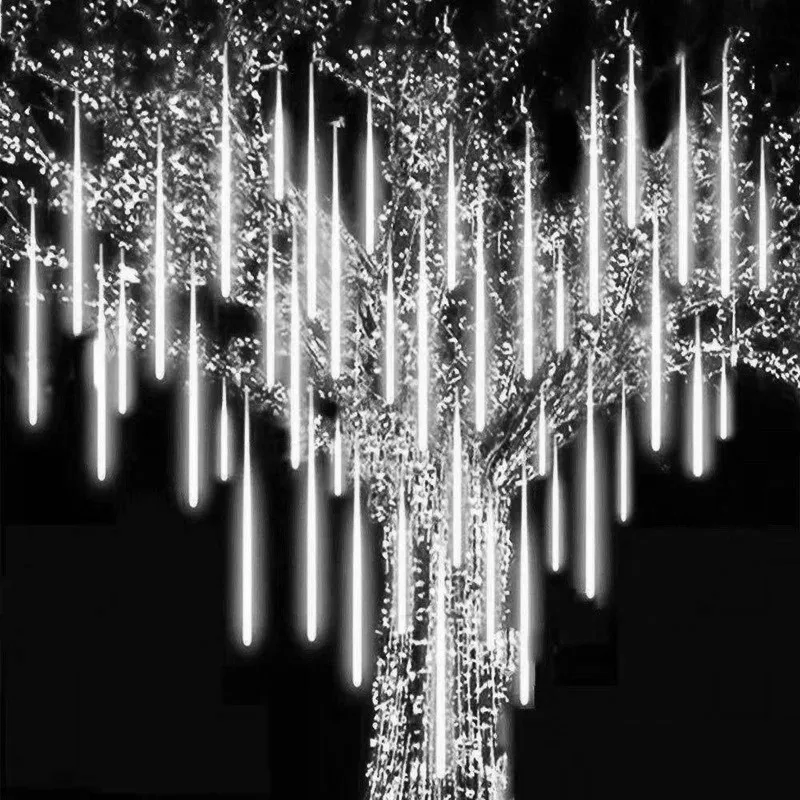 LED Meteor Shower Lights Holiday Lighting Christmas Decorations for Home 2022 Ga - £66.88 GBP