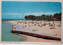 Doctors Cave Beach, Montego Bay 1973 Jamaica to Conn USA Postcard A12 - £8.34 GBP