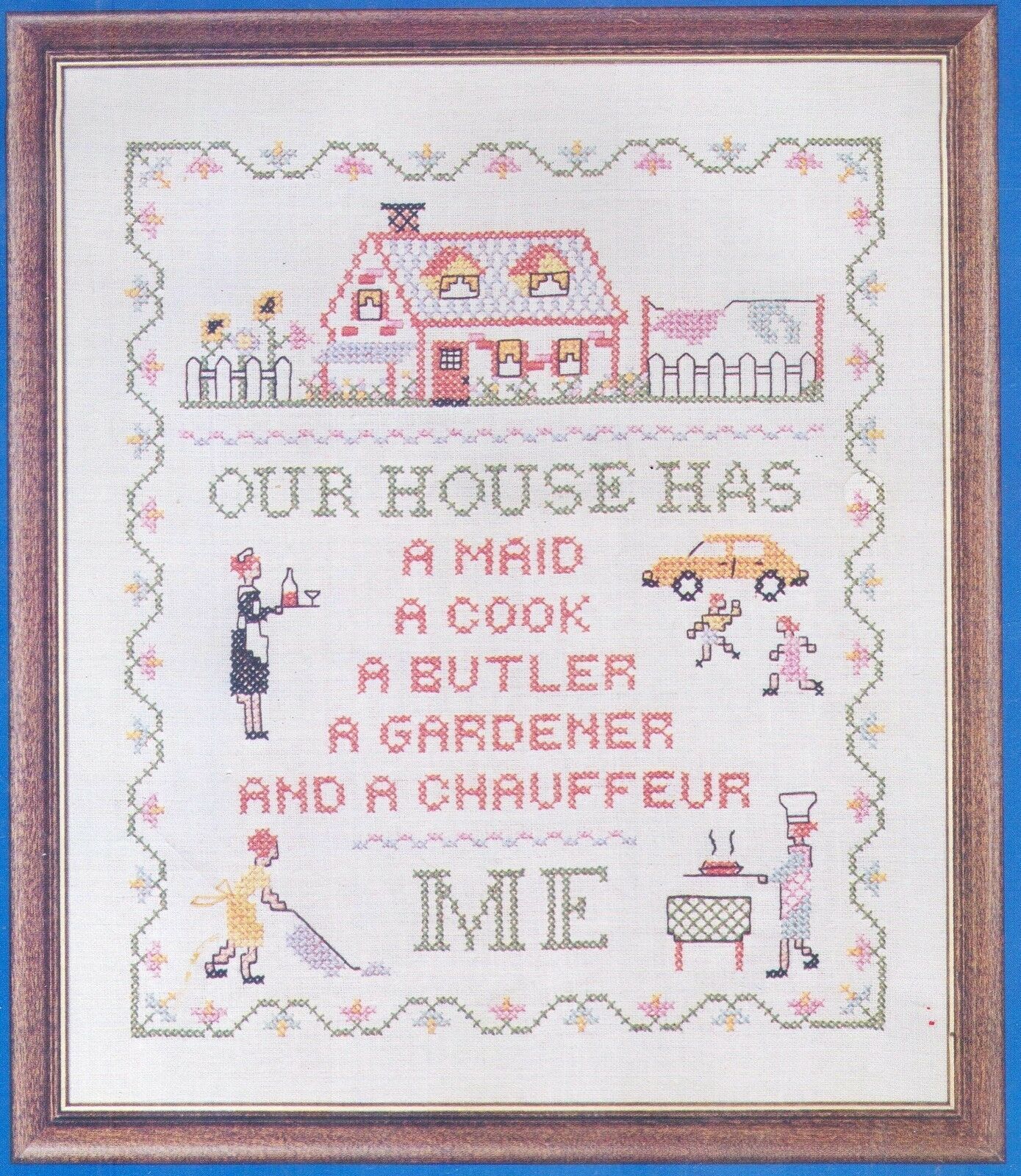 Needles 'N Hoops Easy-To-Do Sampler Kit "Our House" No. 284 12" x 14" - £19.43 GBP