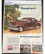 1947 PLYMOUTH Print Ad &quot;Plymouth has it!&quot; Art Poster For Framing - £4.49 GBP
