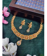 Jawaharat Kundan Necklace and Earrings Traditional, Antique Jewellery Se... - €27,15 EUR