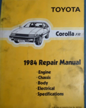 1984 Toyota Corolla Fr Servizio Riparazione Negozio Officina Manuale OEM - £63.70 GBP