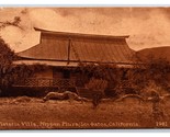 Wistiria Villa Nippon Mura Los Gatos California Ca Seppia DB Cartolina W5 - £6.20 GBP
