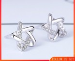  silver dorp earrings pentagram inlay earrings making fine jewelry wedding cme1056 thumb155 crop