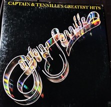 Captain and Tennille&#39;s Greatest Hits Record LP Vinyl Album 1977 - £3.99 GBP
