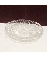 Pressed Glass Clear Vintage Candy Nut Round Shallow Bowl Dish  7&quot; - £12.37 GBP