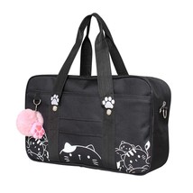 Japansese JK Uniform Handbag  Cute Cat Baby Whale Student Messenger School Bag H - £39.54 GBP
