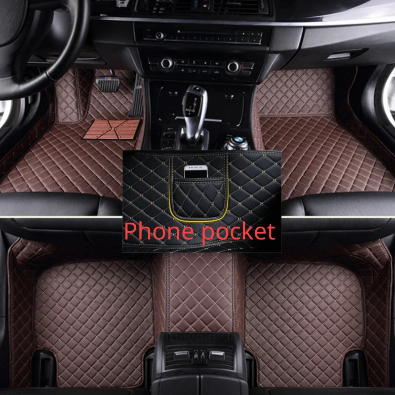 Custom Car Floor Mats for Jeep Compass 2017-2020 Years Artificial Leather Phone - £28.54 GBP+