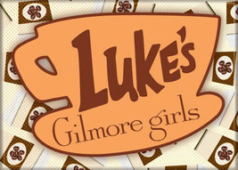 Lukes Gilmore Girls TV Series Diner Logo Refrigerator Magnet NEW UNUSED - $3.99